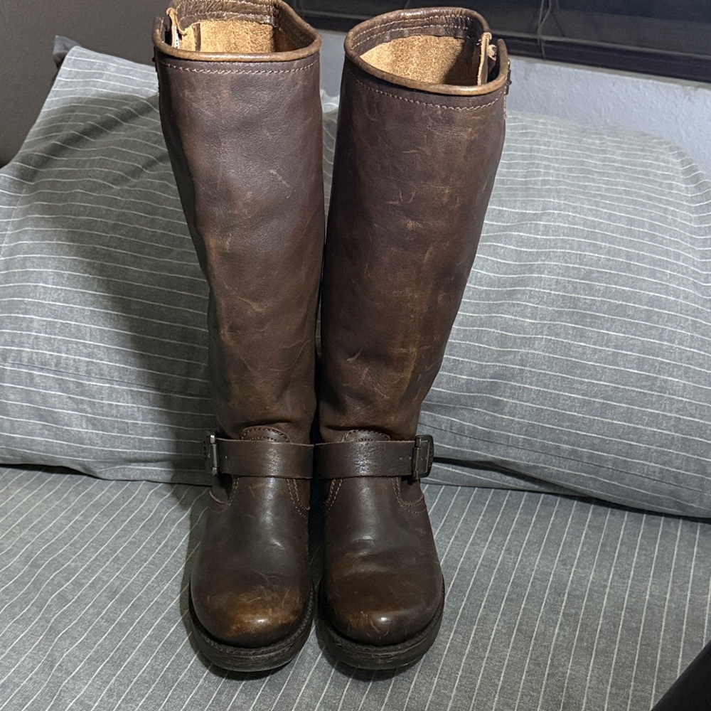 Frye Brown Leather Women's Boots